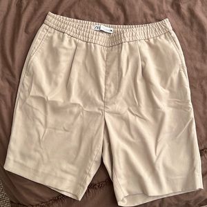 Zara pleaded Tan shorts